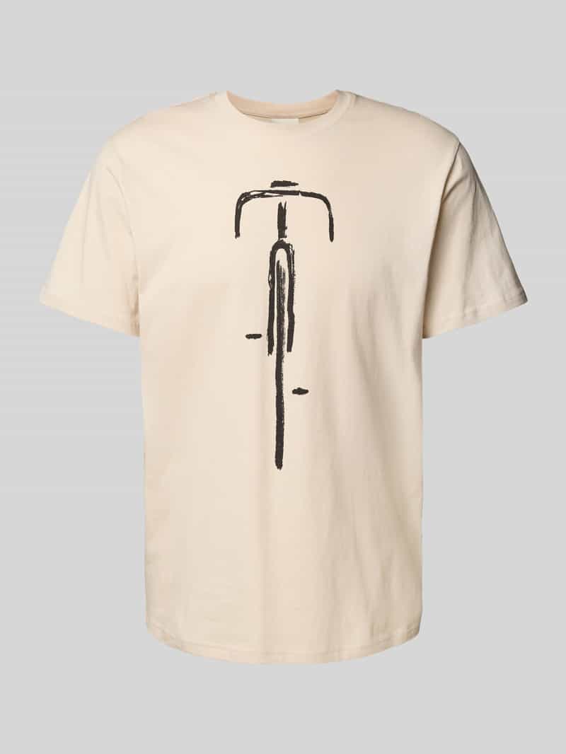 Dedicated T-shirt met ronde hals model 'Bike Front'