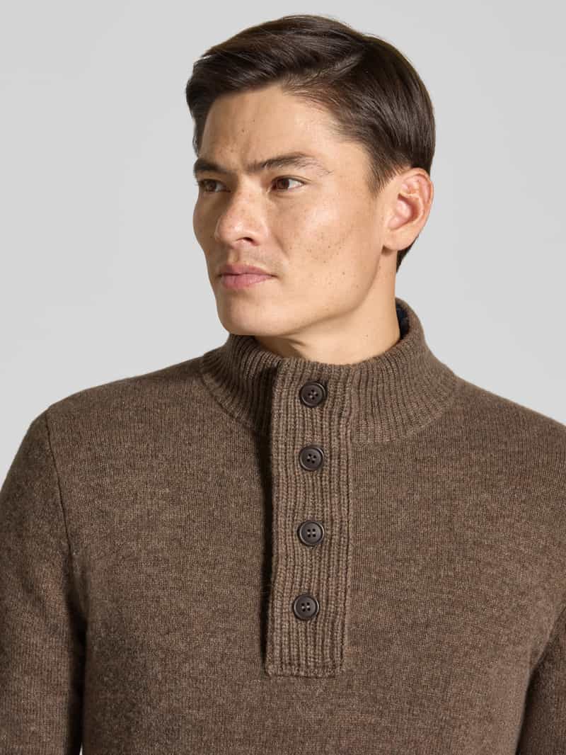 Barbour Heren Truien & Vesten Essential Patch Half Zip Knitted Jumper - Bruin, foto 5