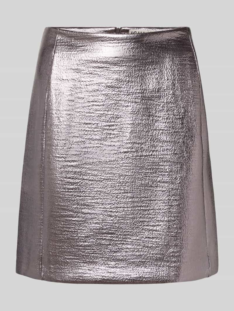 Ichi Regular fit minirok met naadritssluiting model 'Lume'