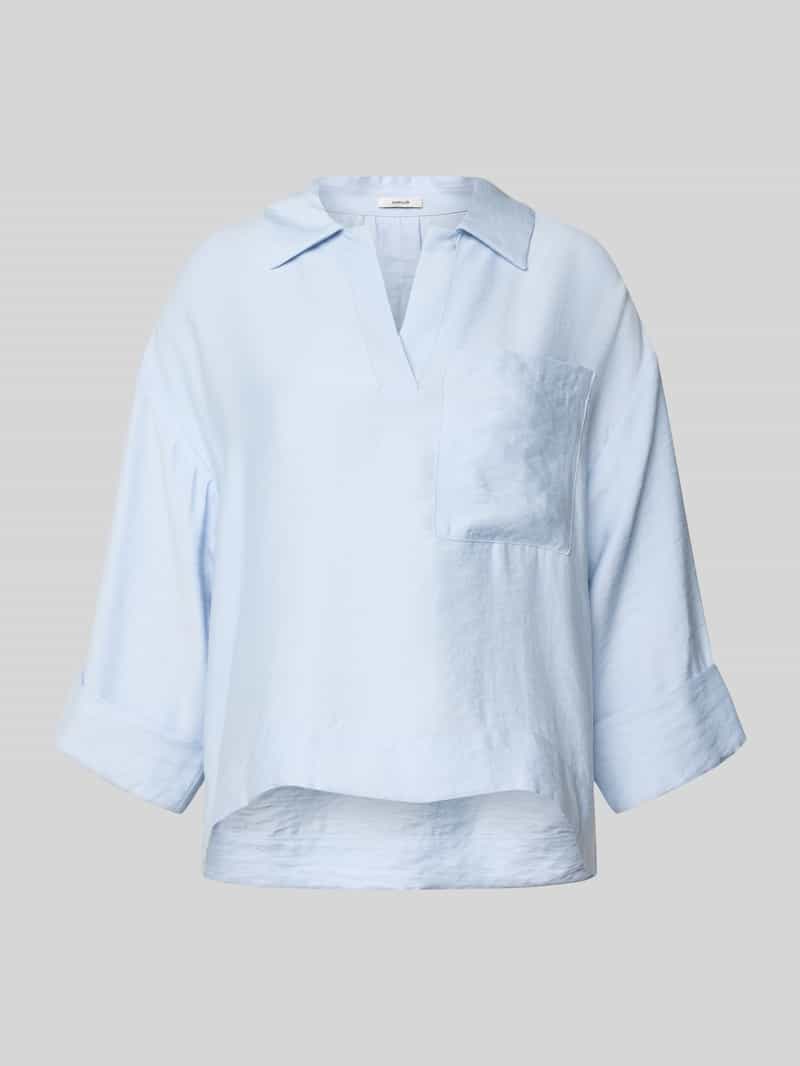 Blouse met borstzak en V-hals model 'Felmara'