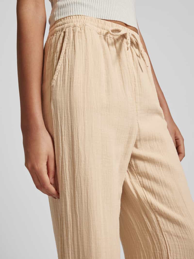 Only Regular fit stoffen broek in kreuklook model 'THYRA'