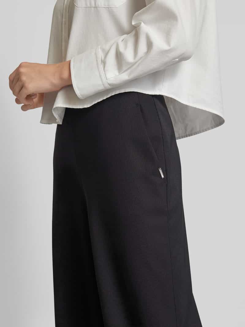 RAFFAELLO ROSSI Wide leg stoffen broek met elastische band model 'ANAIS'