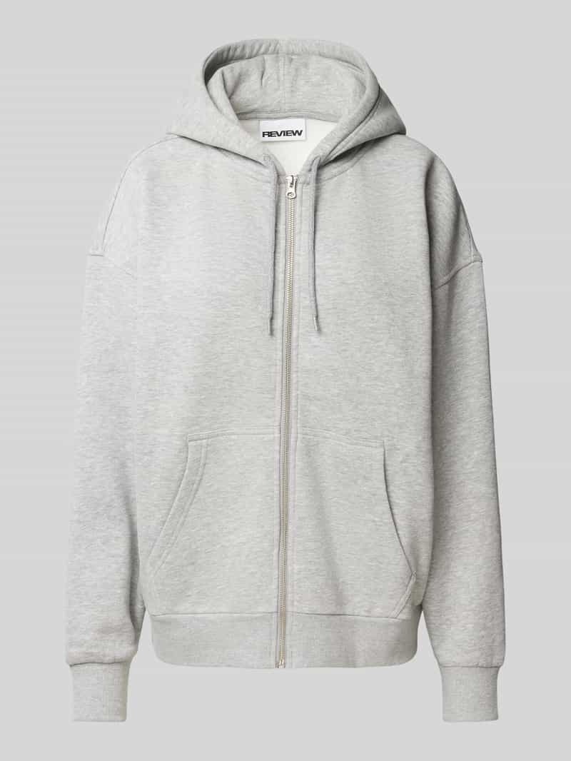 Review Oversized sweatjack met steekzakken opzij