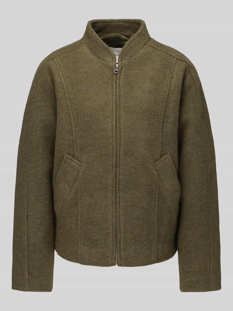 Regular fit blouson van wolmix model 'JACQUELINE'