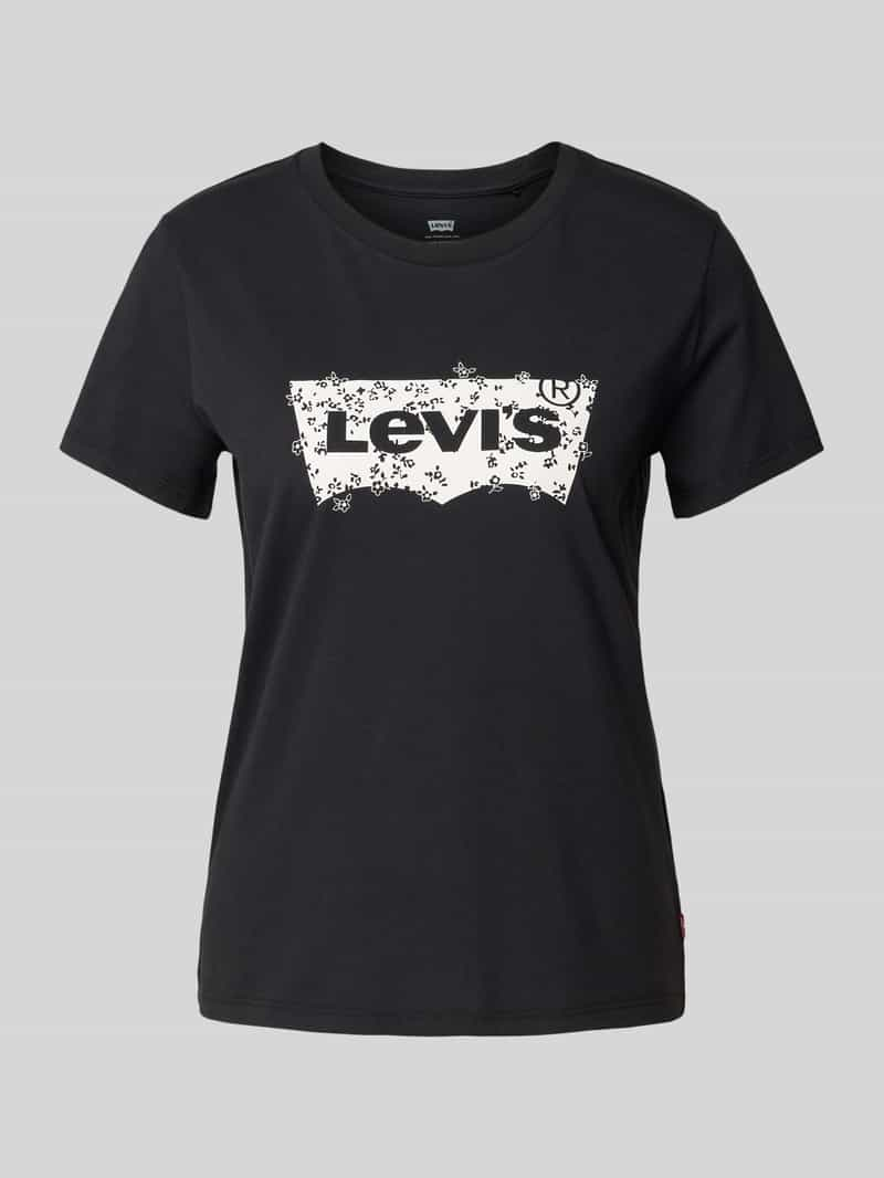 Levi's T-shirt met labelprint en ronde hals