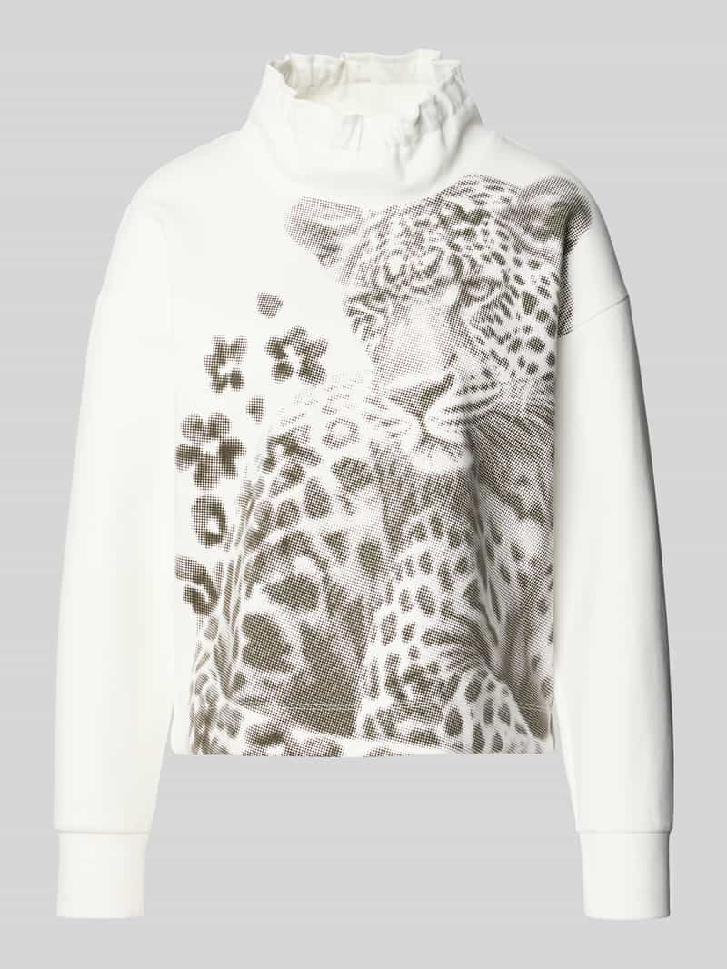 Marc Cain Sweatshirt met opstaande kraag