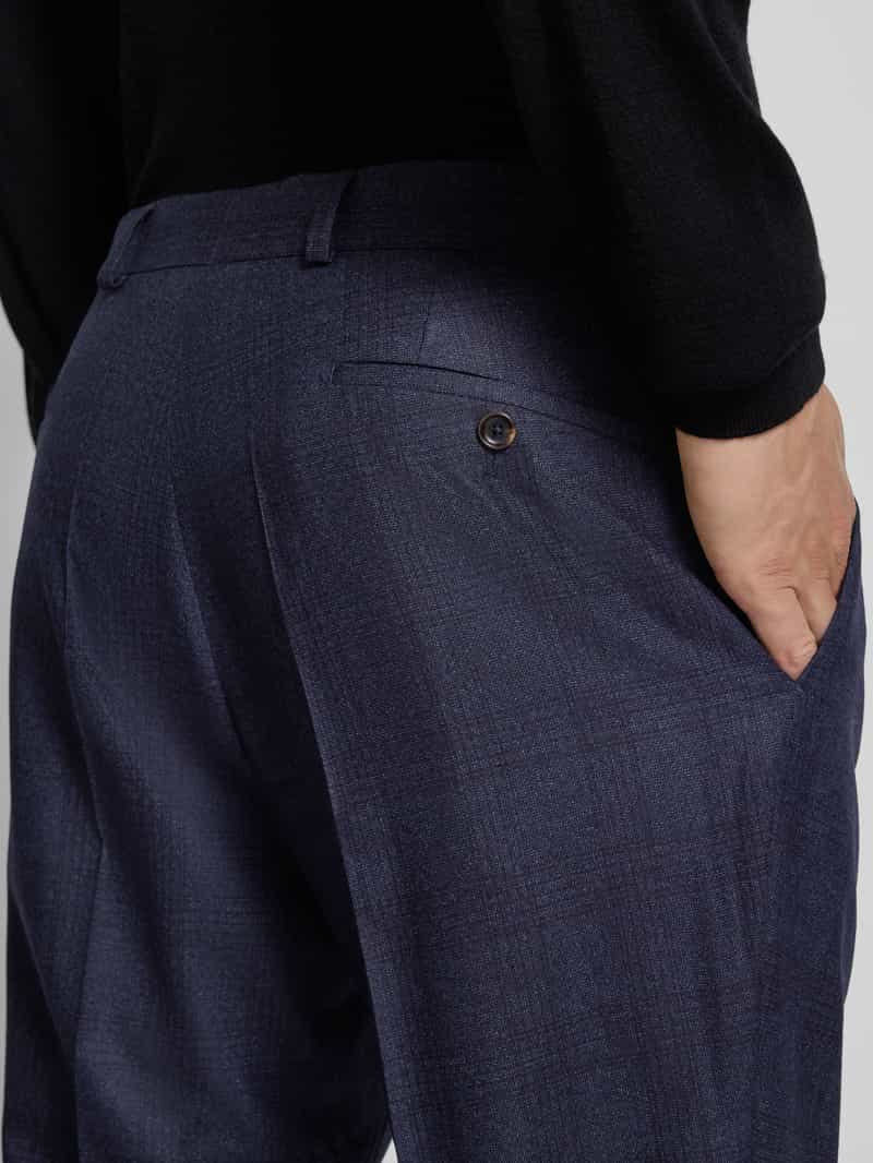 carl gross Slim fit pantalon van pure scheerwol model 'Tillo'