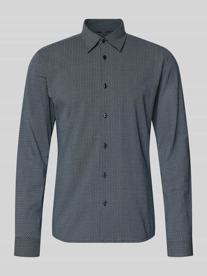 Boss Slim fit zakelijk overhemd van katoenmix model 'P-ROAN-K-F-263'