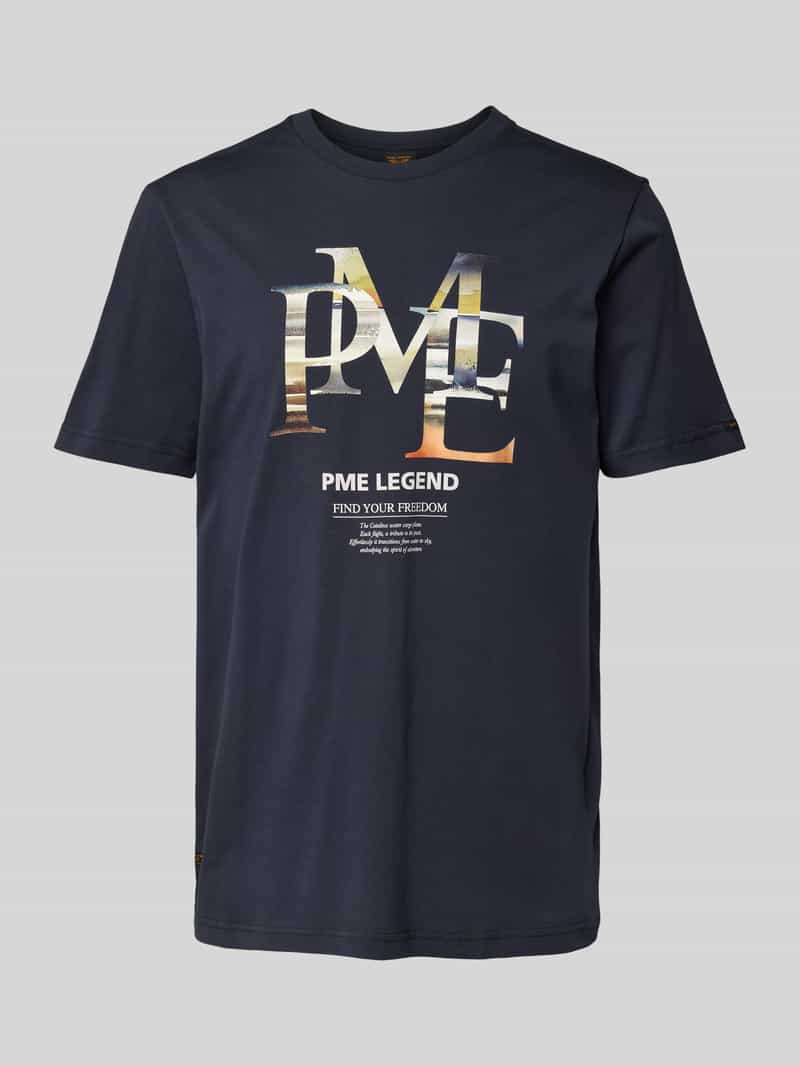 PME Legend T-shirt met labelprint