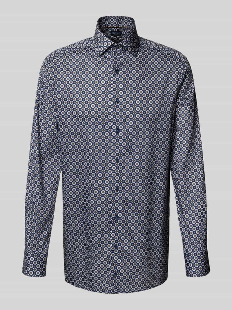 Olymp Slim fit zakelijk overhemd van puur katoen