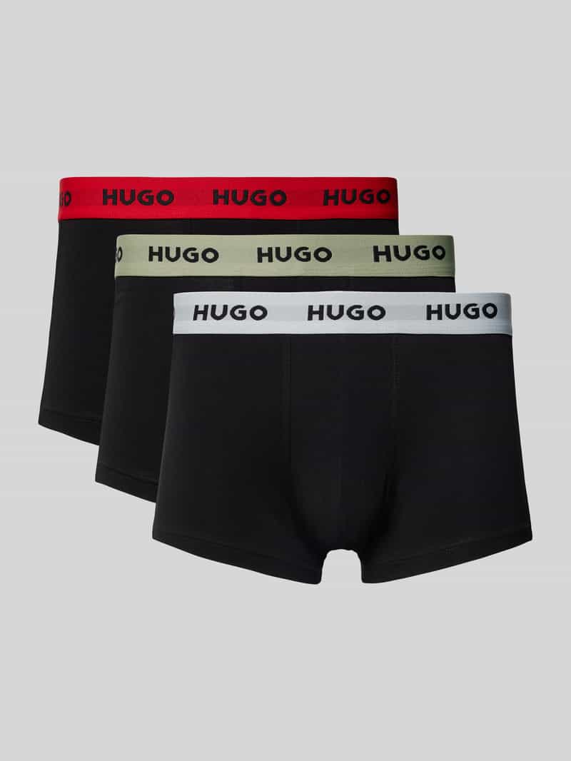 HUGO Boxershort met elastische band in een set van 3 stuks