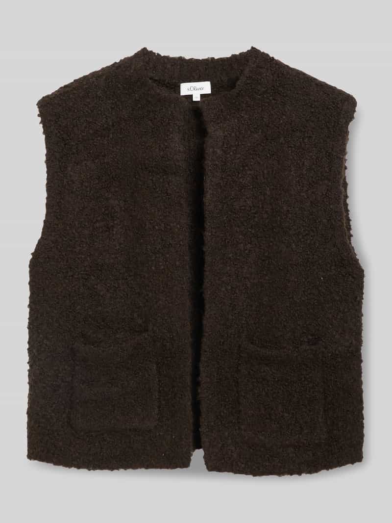 Pull bouclé brei vest voor dames s.Oliver