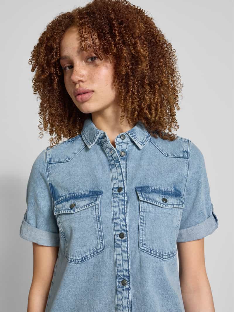 Noisy May Jeansjurk met borstzakken model 'NEW SIGNE'