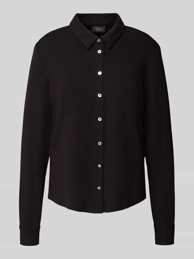 s.Oliver BLACK LABEL Regular fit blouseshirt van viscosemix
