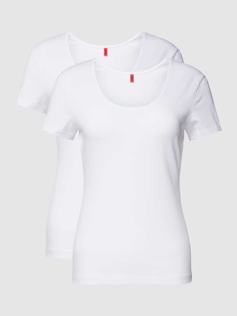 HUGO T-shirt met ronde hals in een set van 2 stuks