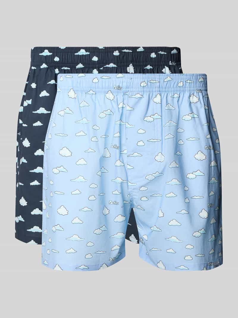 POCKIES Boxershort met labeldetail in een set van 2 stuks