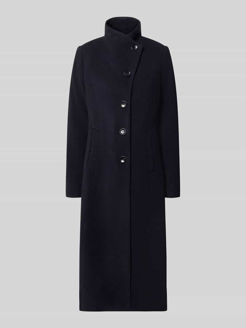 Milo Coats Regular fit lange jas met opstaande kraag model 'NADA'