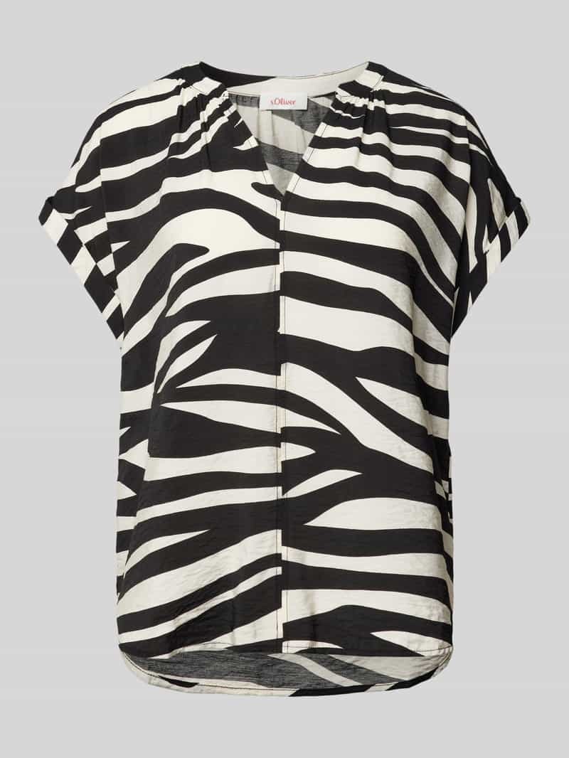 s.Oliver RED LABEL Blouseshirt met dierenprint