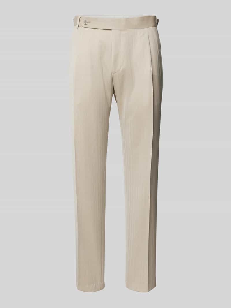 carl gross Slim fit pantalon met persplooien model 'Tarson'