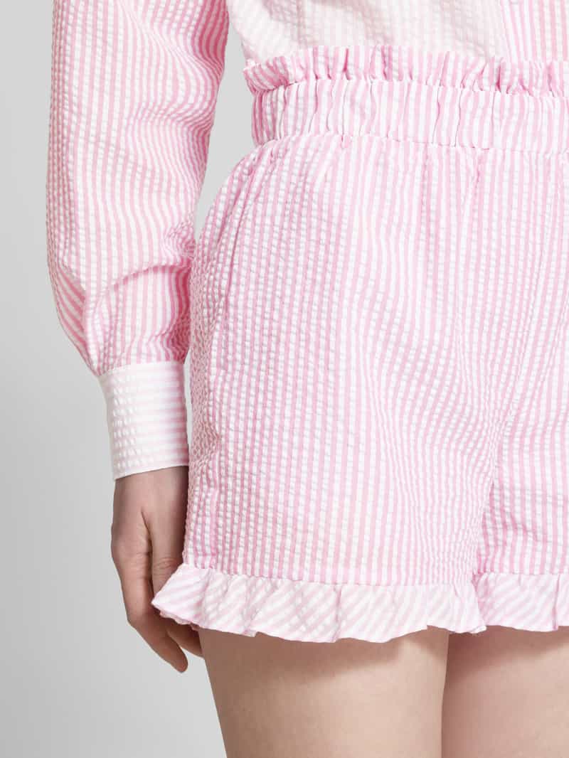 A-view Relaxed fit korte broek met volantzoom model 'Salvador'