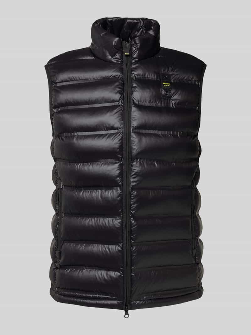 Blauer Usa Bodywarmer met opstaande kraag en tweewegsritssluiting