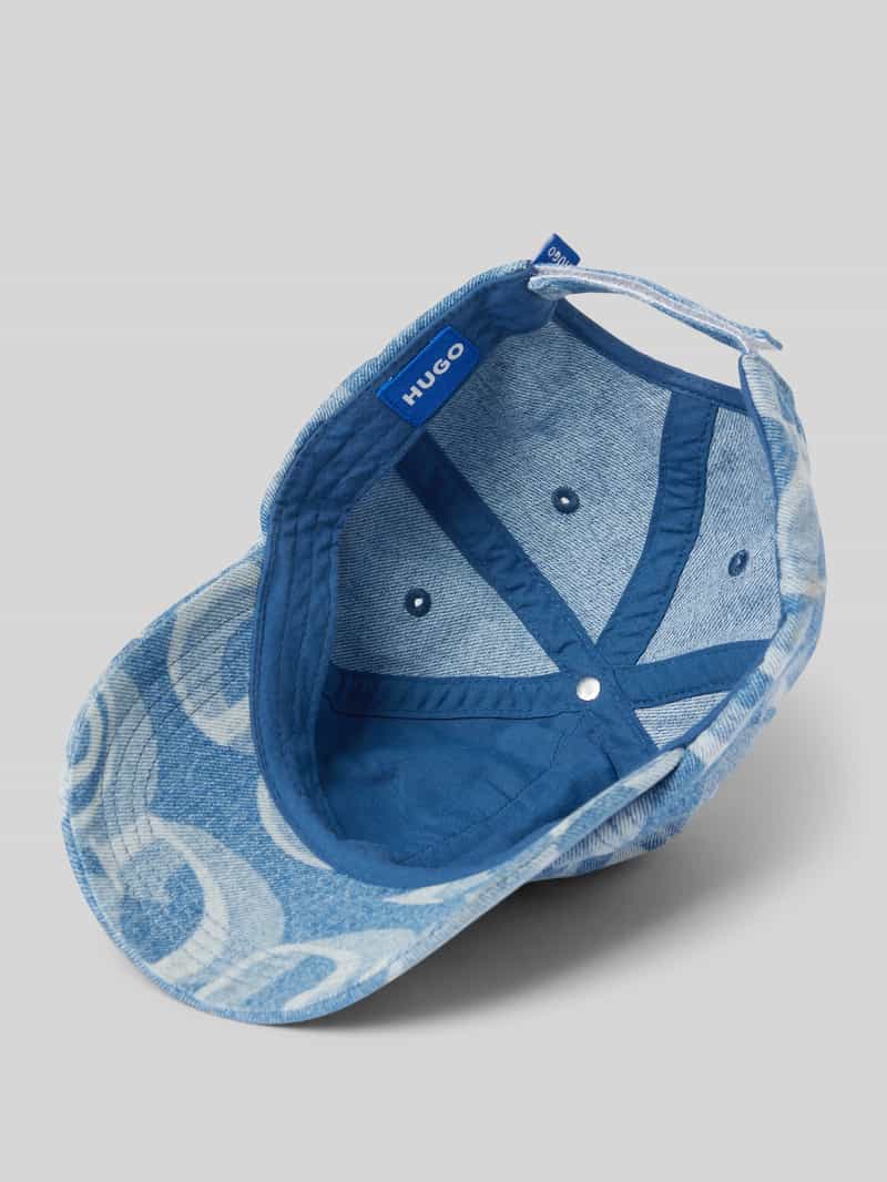 Hugo Blue Baseballpet in denimlook model 'Alyce'