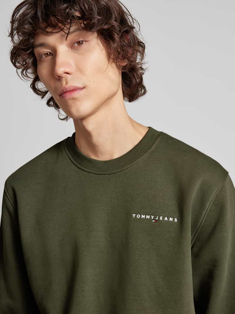 Tommy Jeans Sweatshirt met labelstitching