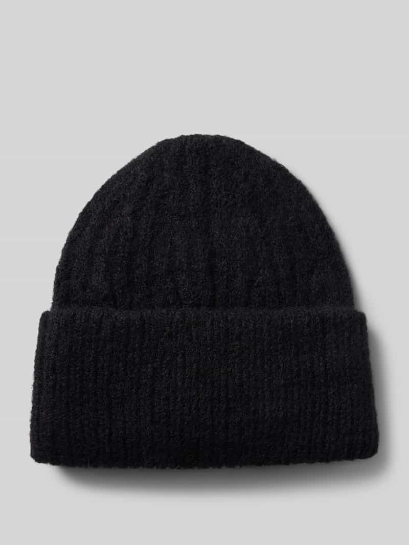 American vintage Beanie met structuurmotief en alpaca model 'EAST'