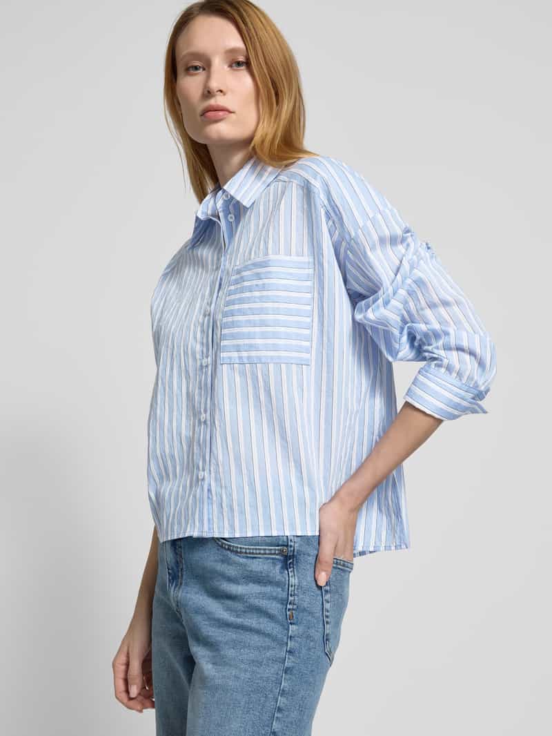 Opus Regular fit overhemdblouse met borstzak model 'Fokia'