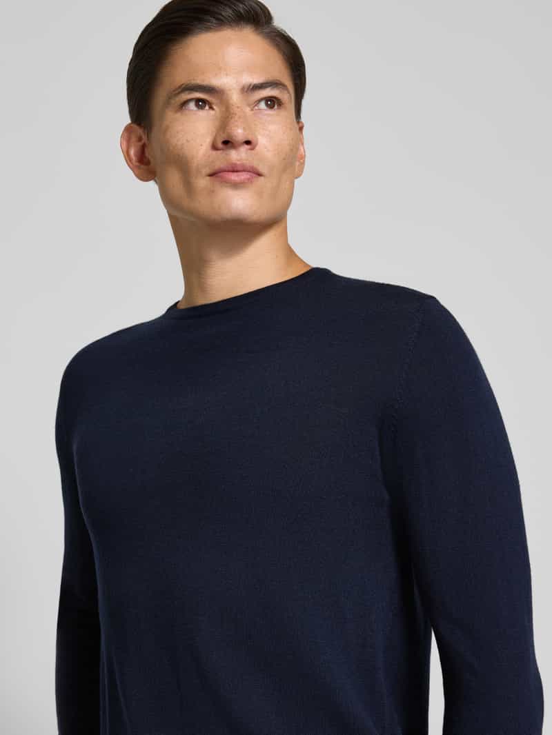Profuomo Wollen pullover met ronde hals