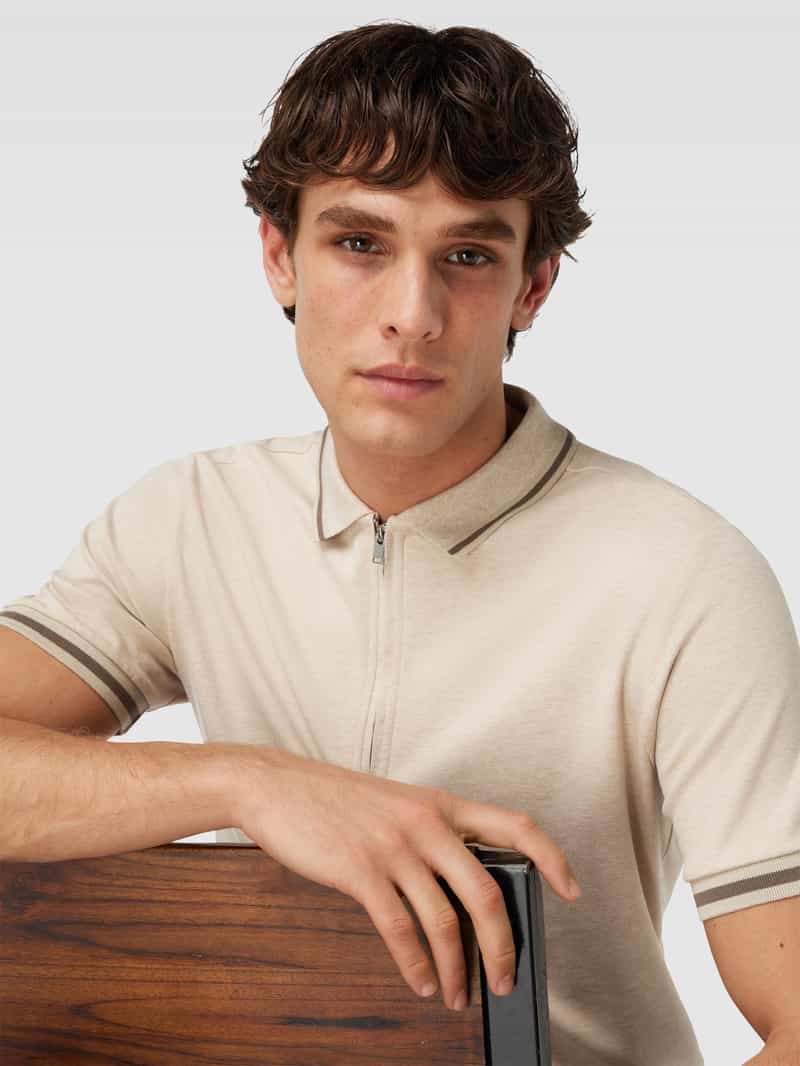 Selected Homme Slim fit poloshirt met labeldetail model 'TOULOUSE'