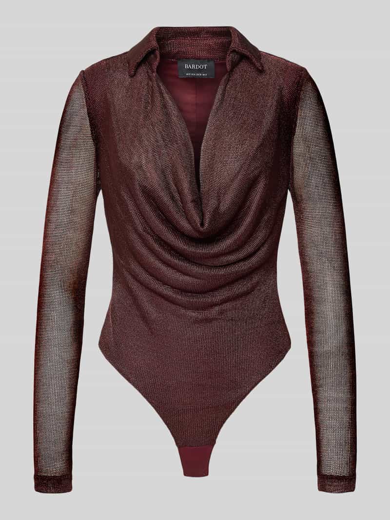 bardot Body van viscosemix met platte kraag model 'LOREL'