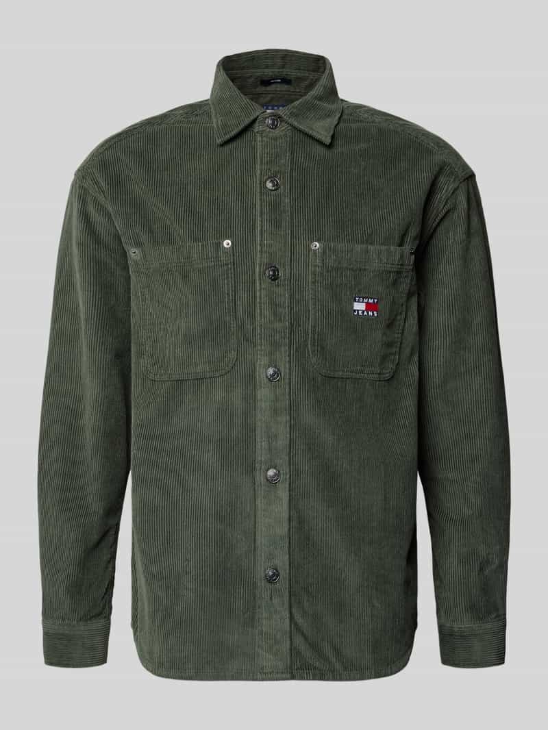 Tommy Jeans Relaxed fit ribcordoverhemd van puur katoen