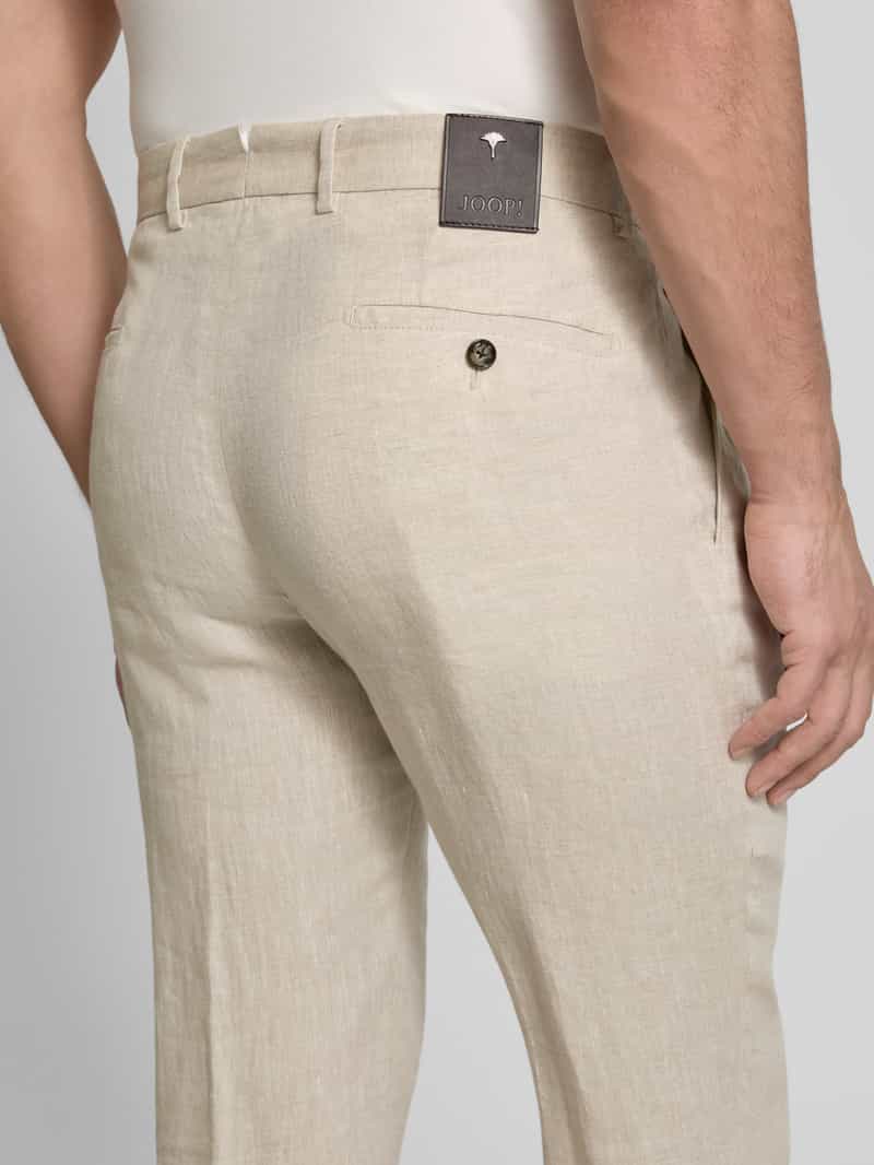 JOOP! Collection Pantalon van linnen met steekzakken model 'Hank'