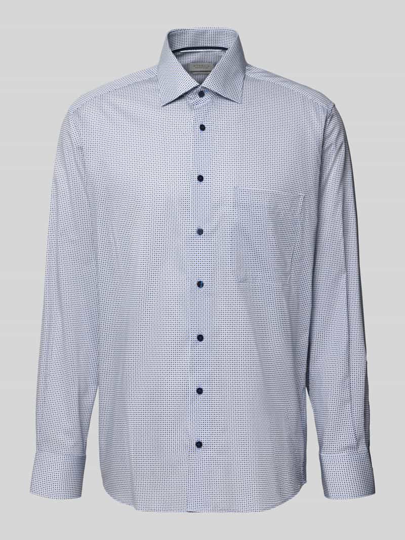 Eterna Comfort fit zakelijk overhemd van katoen met kentkraag