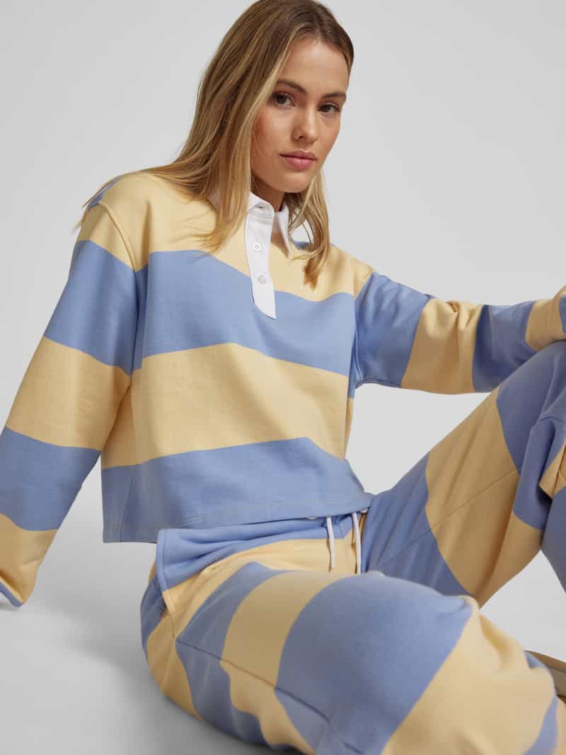 P&C* curated by Veronika Heilbrunner Jersey polo met streepmotief