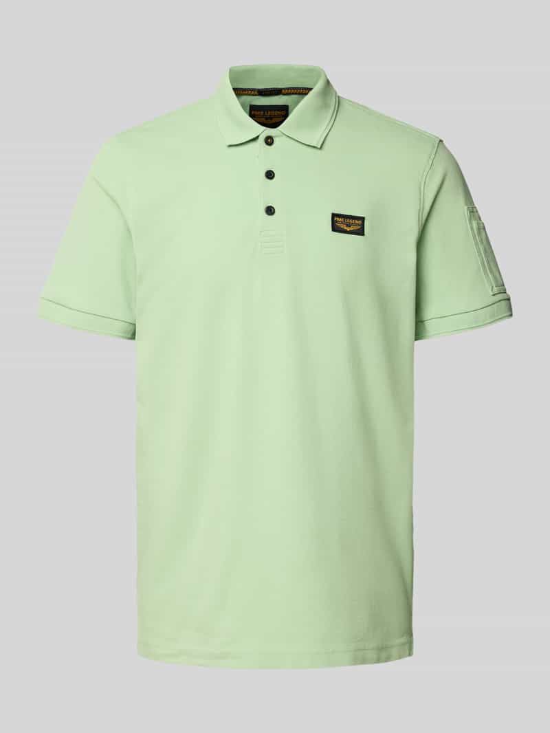 PME Legend Poloshirt met labeldetail