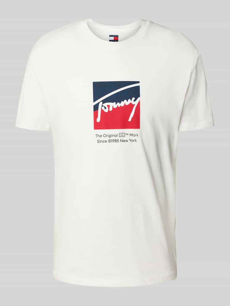 Tommy Jeans Regular fit T-shirt van puur katoen