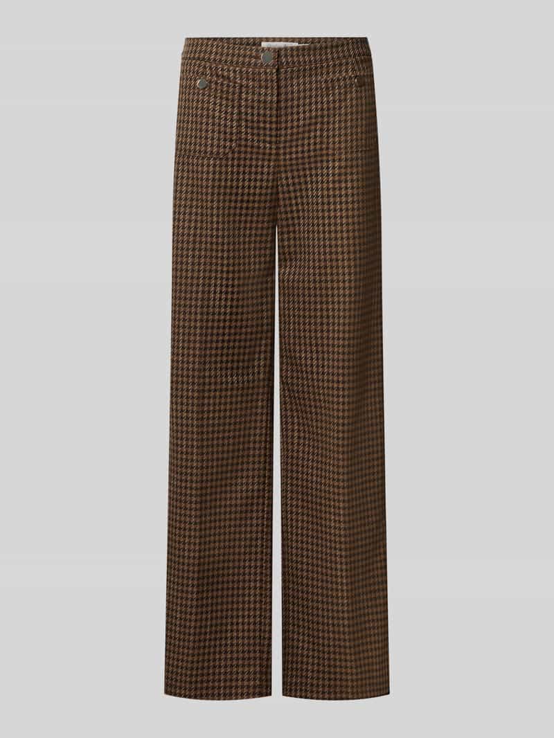 Wide leg broek met opgestikte steekzakken