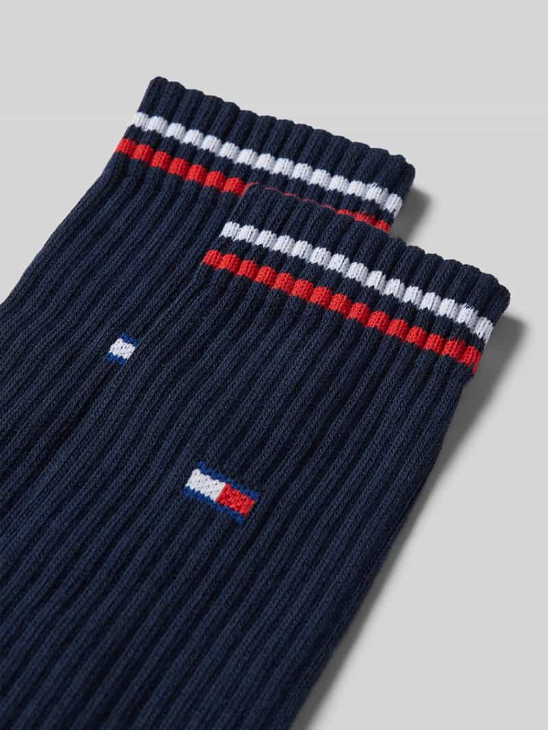 Tommy Hilfiger Sokken met contraststrepen in een set van 2 paar