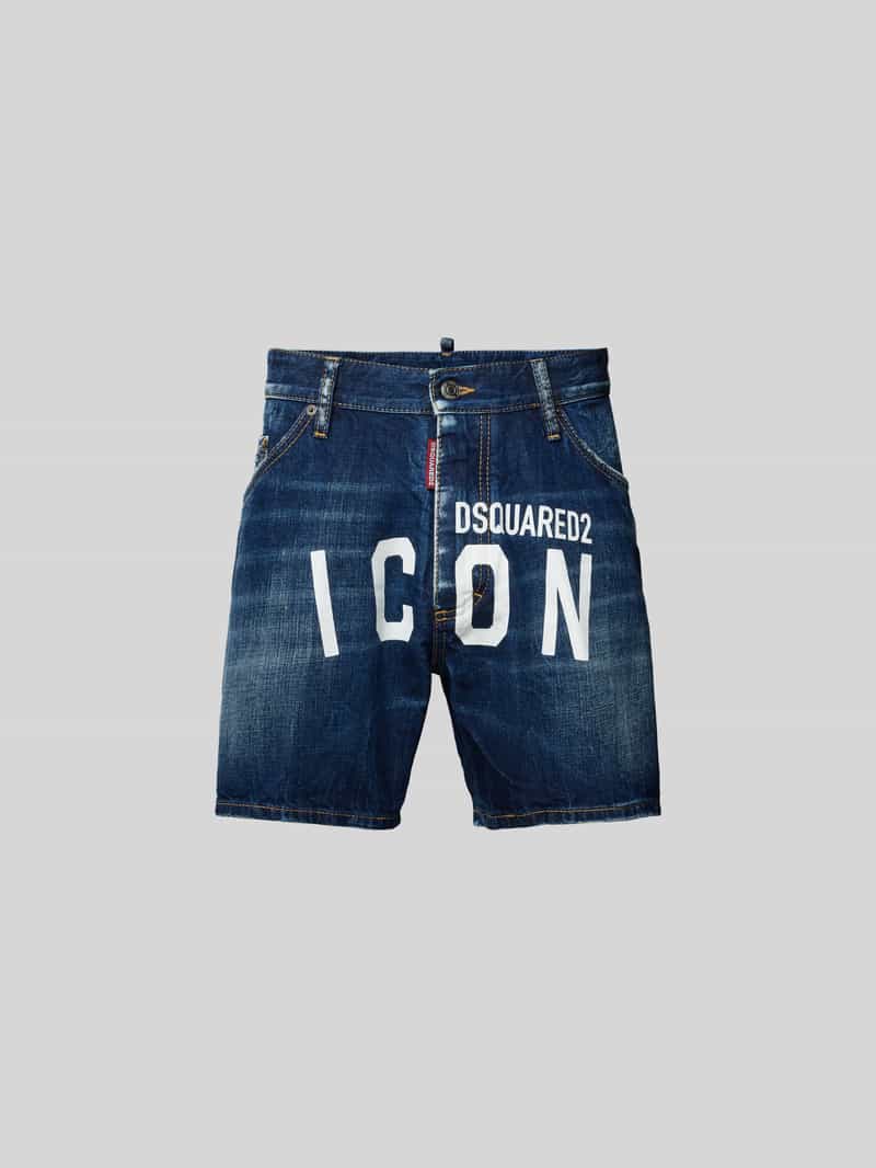 Regular fit korte jeans van katoen