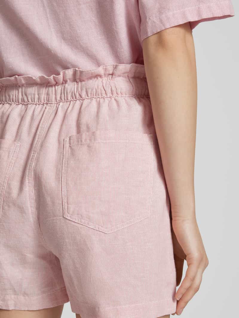 Tommy Jeans Regular fit korte paperbagbroek van een mix van katoen en linnen