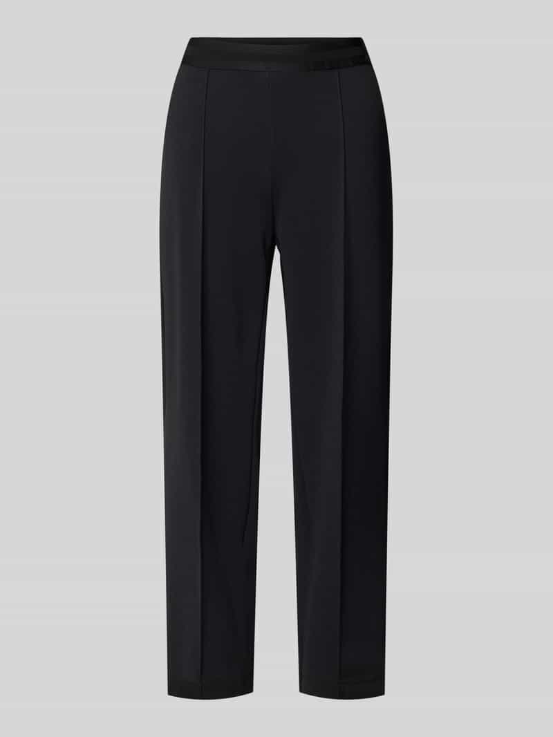 comma Regular fit stoffen broek met vaste persplooien