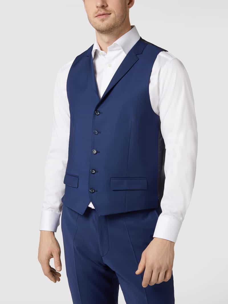 Gilet van scheerwolmix met reverskraag Roy Robson