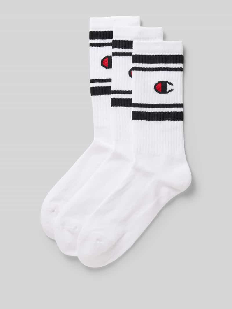 Champion Sokken met logostitching in een set van 3 paar model 'Crew'
