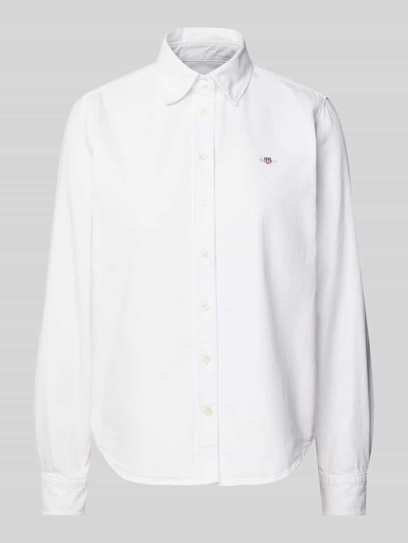Gant Regular fit overhemdblouse met labelstitching