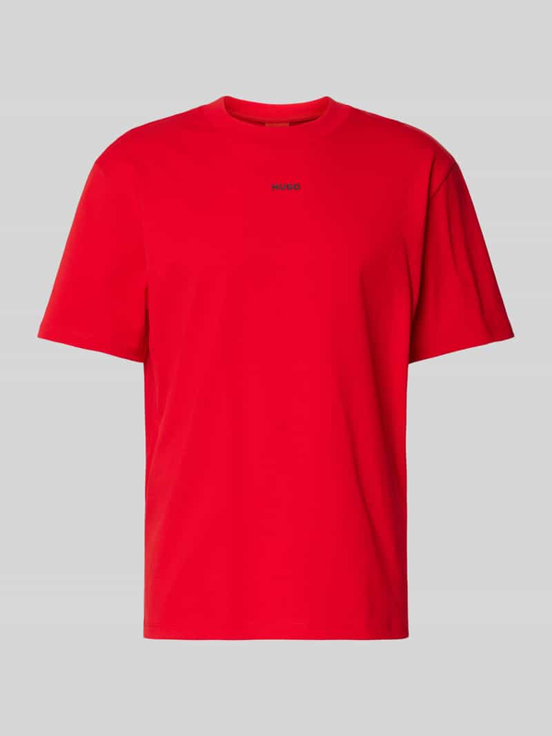 HUGO T-shirt met labelprint model 'Dapolino'
