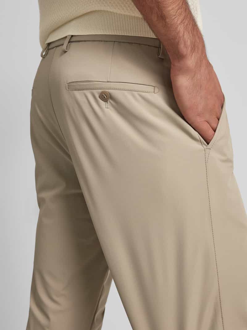 Roy Robson Slim fit chino met bandplooien