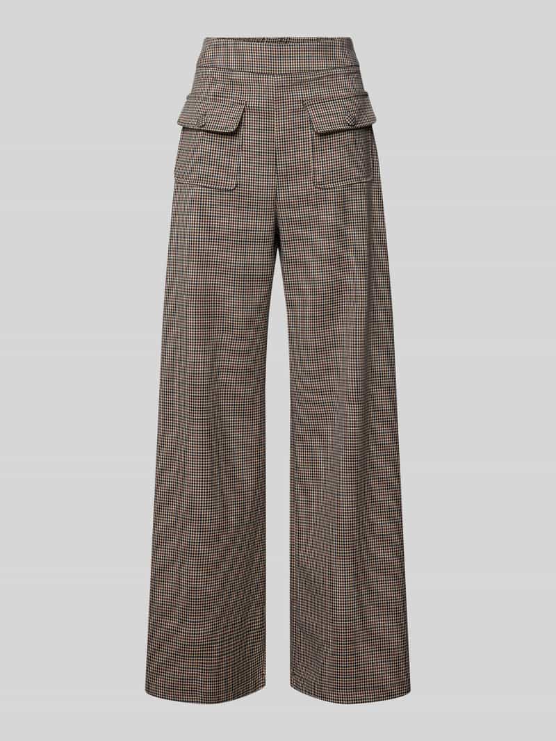SUNCOO PARIS Broek met wijde pijpen en klepzakken model 'JOHN'