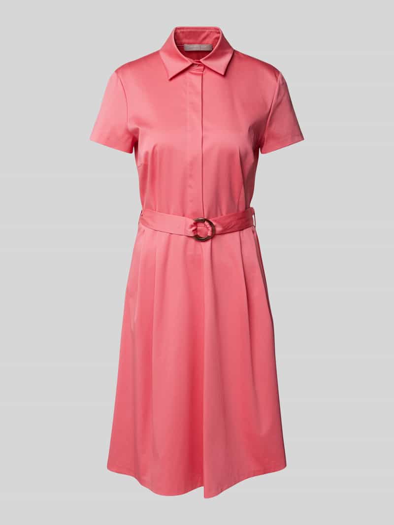 Christian Berg Woman Selection Knielange jurk met tailleriem